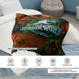 Foto 6 | Foto 6 | Cobertor Frazada Jurassic World