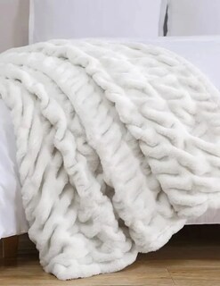 Foto 2 | Foto 2 | Cobertor Matrimonial Queen Suave Grueso Calientito Set 3pzas- Blanco