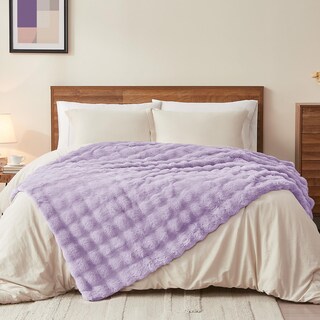 Foto 1 | Foto 1 | Manta L'agraty De Piel Sintética 150 X 200 Cm Color Morado - Venta Internacional.