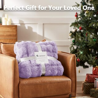 Foto 7 | Foto 7 | Manta L'agraty De Piel Sintética 150 X 200 Cm Color Morado - Venta Internacional.