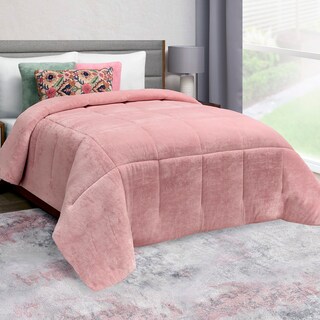 Foto 2 | Foto 2 | Cobertor Matrimonial Elefantito Hogar Velvet Blush Color Rosa Tela Tipo Terciopelo