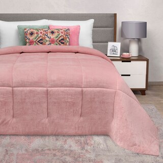 Foto 3 | Foto 3 | Cobertor Matrimonial Elefantito Hogar Velvet Blush Color Rosa Tela Tipo Terciopelo