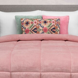 Foto 4 | Foto 4 | Cobertor Matrimonial Elefantito Hogar Velvet Blush Color Rosa Tela Tipo Terciopelo