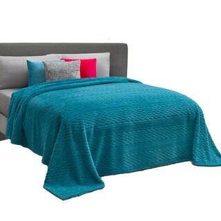 Foto 1 | Foto 1 | Cobertor Ligero King Size Elefantito Hogar Lazuli Color Azul Suave Textura 3d