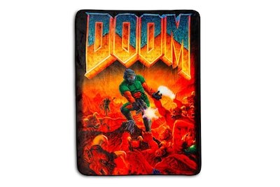 Foto 1 | Foto 1 | Manta De Forro Polar Just Funky Doom Clásica Y Acogedora 114 X 152 Cm - Venta Internacional.