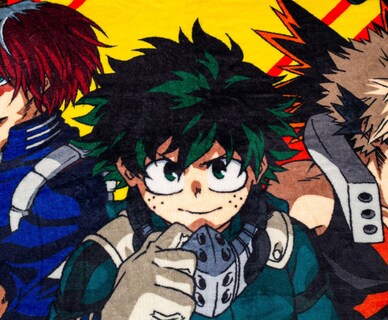 Foto 3 | Foto 3 | Manta Just Funky Con Los Personajes De My Hero Academia 115 X 152 Cm - Venta Internacional.