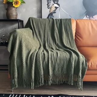 Foto 1 | Foto 1 | Manta Tejida Lomao Con Textura De Burbujas 100% Acrílica 50 X 60 Cm - Venta Internacional.