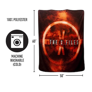 Foto 6 | Foto 6 | Manta Polar Con El Logotipo De Los Expedientes X De Seven20 127 Cm X 152 Cm - Venta Internacional.