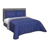 Edredón Matrimonial Elefantito Hogar Azul con Fundas 3 Piezas