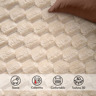 Foto 3 | Foto 3 | Frazada Descanso Térmica Beige