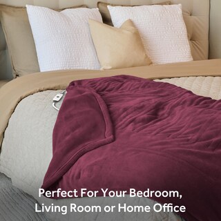 Foto 5 | Foto 5 | Manta Personal Con Calefacción Sunbeam Royal Luxe Cabernet - Venta Internacional.