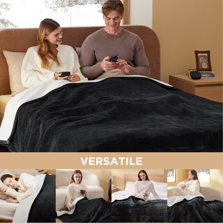 Foto 7 | Foto 7 | Manta Eléctrica King Size Bedsure con Doble Control Negro - Venta Internacional