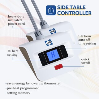 Foto 5 | Foto 5 | Manta Eléctrica Sealy Queen Size Dual Control Gris Oscuro - Venta Internacional.