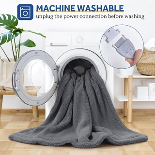 Foto 6 | Foto 6 | Manta Eléctrica Sealy Queen Size Dual Control Gris Oscuro - Venta Internacional.