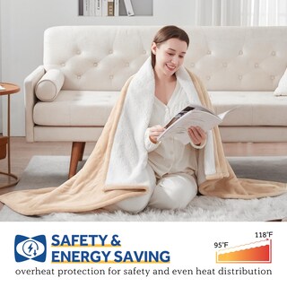 Foto 4 | Foto 4 | Manta Eléctrica Con Calefacción  Franela Y Sherpa  50 X 60 Cm - Venta Internacional.