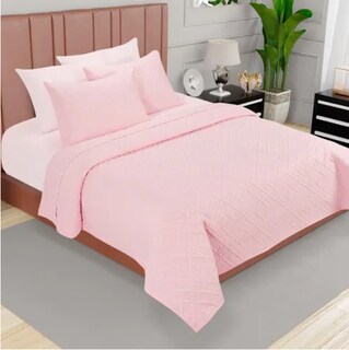 Foto 2 | Foto 2 | Edrecolcha Reversible Proviencia de Microfibra Matrimonial color Rosa