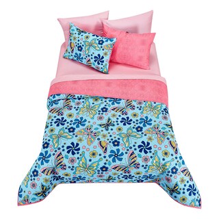 Foto 1 | Foto 1 | Edrecolcha Matrimonial Reversible Mariposa Flor - Providencia