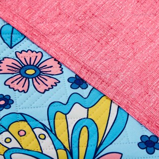 Foto 3 | Foto 3 | Edrecolcha Matrimonial Reversible Mariposa Flor - Providencia