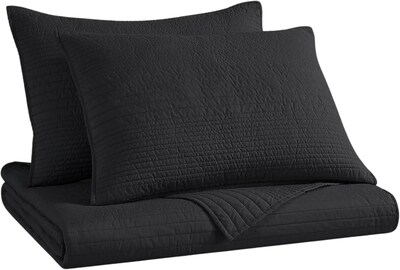 Foto 1 | Foto 1 | Set Colcha Cloud King Size B.KIND & BEYOND 3 Piezas Ligera Extra Suave color Negro