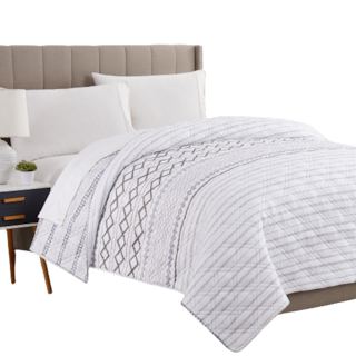 Foto 2 | Foto 2 | Cubrecama Allure Reversible Blanco Matrimonial