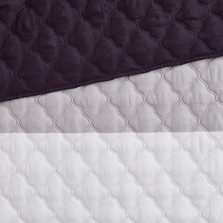 Foto 3 | Foto 3 | Colcha Cubrecama Individual Morado Reversible Murel06