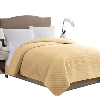 Foto 2 | Foto 2 | Colcha Cubrecama Individual Amarillo Reversible Honey Gold- Allure