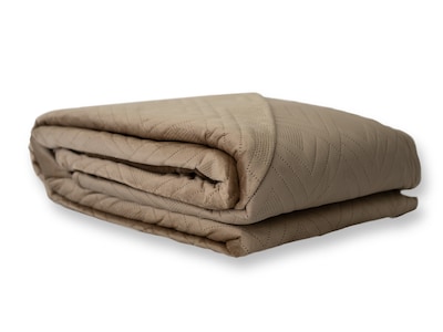Foto 1 | Foto 1 | Colcha Dormireal Velvet Terciopelo Champagne Doble Vista Queen Size