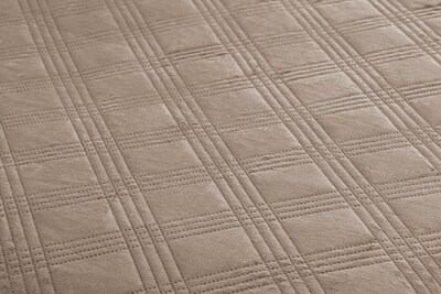 Foto 6 | Foto 6 | Colcha Dormireal Velvet Terciopelo Champagne Doble Vista Queen Size