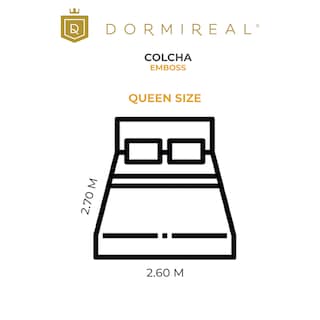 Foto 3 | Foto 3 | Colcha Dormireal Emboss Doble Vista Queen Size