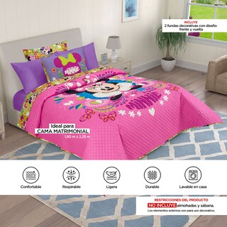 Foto 8 | Foto 8 | Edrecolcha Matrimonial Minnie Pink