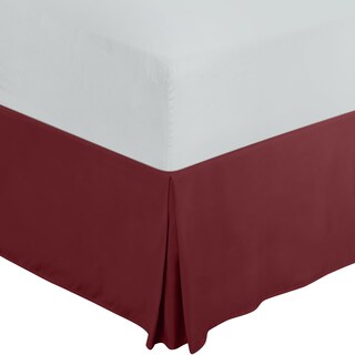 Foto 1 | Foto 1 | Falda De Cama Utopia Bedding King Con Pliegues Cuádruples, Color Burdeos - Venta Internacional.