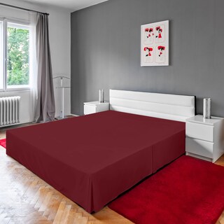 Foto 7 | Foto 7 | Falda De Cama Utopia Bedding King Con Pliegues Cuádruples, Color Burdeos - Venta Internacional.