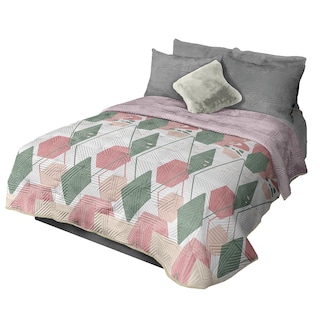 Foto 2 | Foto 2 | Colcha Vancouver Selene Hana Rosa Matrimonial Extra Doble Vista