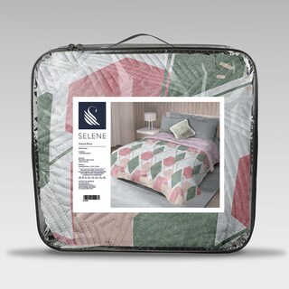 Foto 3 | Foto 3 | Colcha Vancouver Selene Hana Rosa Matrimonial Extra Doble Vista