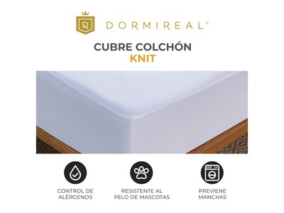 Foto 2 | Foto 2 | Protector de Colchón Dormireal Knit Tejido color Blanco Matrimonial