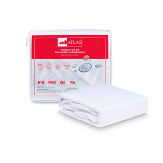 Foto 1 | Foto 1 | Protector Cubrecolchón Impermeable Atlas Blanco King Size
