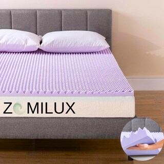 Foto 1 | Foto 1 | Sobrecolchón Zomilux Colchoneta Memory Foam Ultra Suave Alta Calidad Con Lavanda Relajante, 7 Zonas De Confort King Size