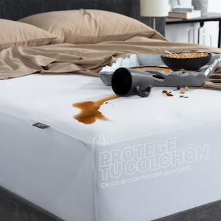 Foto 5 | Foto 5 | Protector De Colchón Real Textil King Size Blanco 100% Impermeable