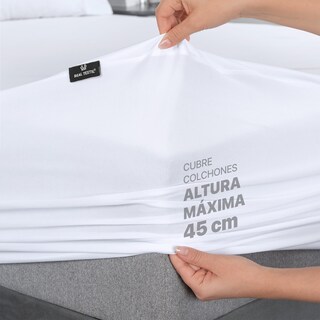 Foto 7 | Foto 7 | Protector De Colchón Real Textil King Size Blanco 100% Impermeable