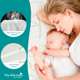 Foto 5 | Foto 5 | Cubrecolchón Protector de Cama King de Bambú Impermeable 3D Transpirable y Lavable