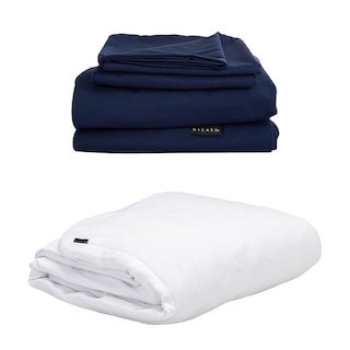 Foto 1 | Foto 1 | Cloud Softy King Size Protector Cloud + Sabanas Softy Azul Marino
