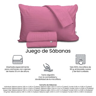 Foto 7 | Foto 7 | Protector Trinity Color Blanco Queen Size + Sábanas Trinity Rosas