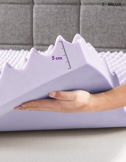 Foto 7 | Foto 7 | Colchoneta Queen Size 7.6cm Sobrecolchón Memory Foam 7 Zonas