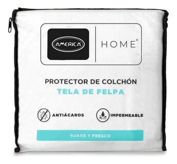 Foto 1 | Foto 1 | Cubre Colchón King Size De Felpa America Home Protector Impermeable Hipoalergénico