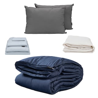 Foto 1 | Foto 1 | Set De Edredón Dicasa Homy Color Azul Marino King Size+Juego De Sábanas Softy+Protector De Colchón+Almohada 2-pack