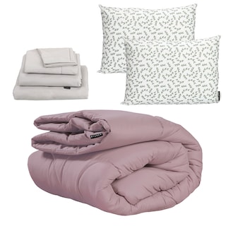 Foto 1 | Foto 1 | Edredón Dicasa Homy Color Lila King Size + Sábanas Softy Gris + 2 Almohadas