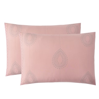 Foto 4 | Foto 4 | Juego De Edredón King 5 Pzas Phoebe Color Rosa Fundas De Almohada Y Cojines Linea Marie Claire