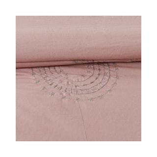 Foto 5 | Foto 5 | Juego De Edredón King 5 Pzas Phoebe Color Rosa Fundas De Almohada Y Cojines Linea Marie Claire