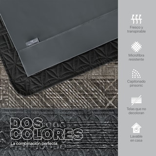 Foto 3 | Foto 3 | Set De Edredón Ligero Con Fundas De Almohada Y Set De Sábanas, Real Textil King Size Samurai Doble Vista