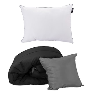 Foto 1 | Foto 1 | Set De Edredon Doble Vista Couzy Negro -gris + Almohada One Individual